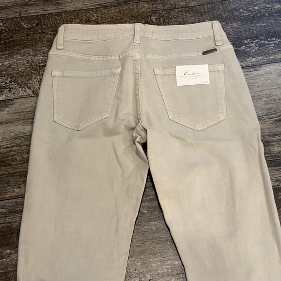KanCan Jeans Womens 5 26 Beige Distressed Skinny Knee Rip‎ Stretch KC7210LG NWT - Picture 10 of 16